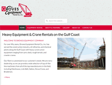 Tablet Screenshot of grovesequipment.com
